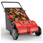 EWORK 26" Push Lawn Sweeper With 3.5 Cu.ft. Hopper Bag