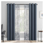 Set Of 4 Sun Zero Grommet Top Blackout Curtain Panel (37"w X 84"l)