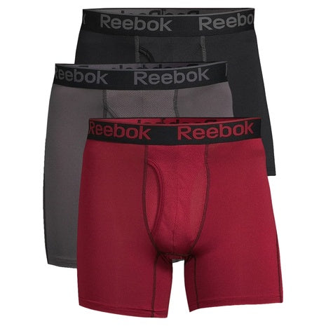 3-Pack Reebok Men's Underwear Pro Series Performance Boxer Brief
