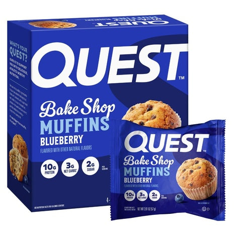 4-Pack Quest Blueberry Protein Muffins (OU-D)