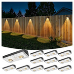 12-Pack Solar Outdoor Fence Lights