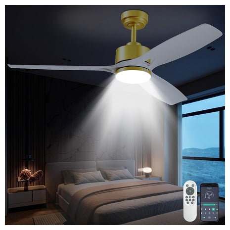 52" Ceiling Fans With Lights And Remote Control