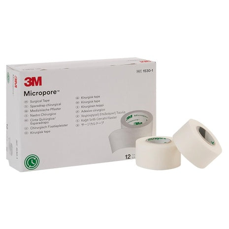 12 Rolls 3M Micropore Surgical Tape