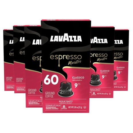 60 Lavazza Espresso Maestro Classico Nespresso Original Capsules
