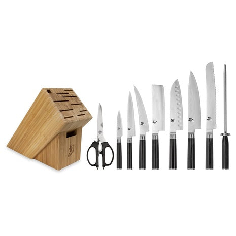 10-Piece Shun Classic Knife Block Set (Black)