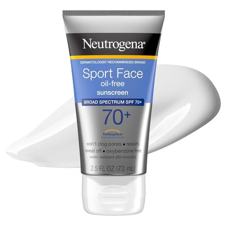 2.5-Oz Neutrogena Sport Face Sunscreen Lotion SPF 70+