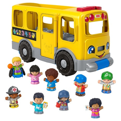 Fisher-Price Little People Big Yellow School Bus With 9 Figures