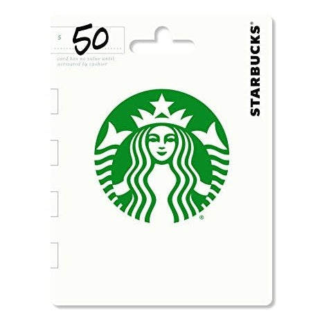 $50 Starbucks Gift Card