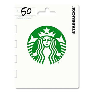 $50 Starbucks Gift Card