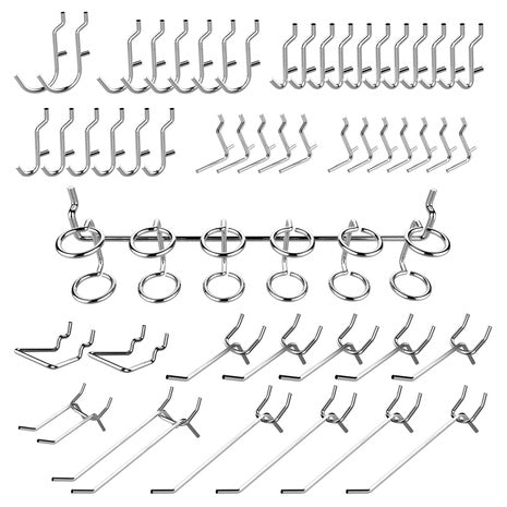 50-Piece Hiltex Heavy Duty Pegboard Hook Set (53106)