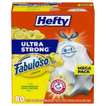 80 Hefty Ultra Strong 13-Gallon Kitchen Trash Bags