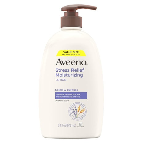 Pump Bottle Aveeno Stress Relief Moisturizing Body Lotion