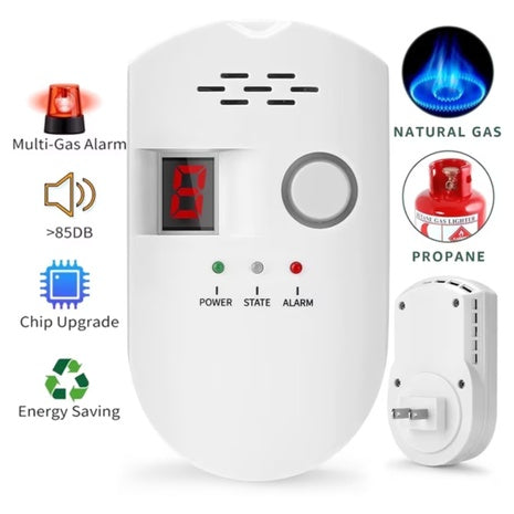 Fixdono Natural Gas & Propane Gas Detector W/ Leak Alarm