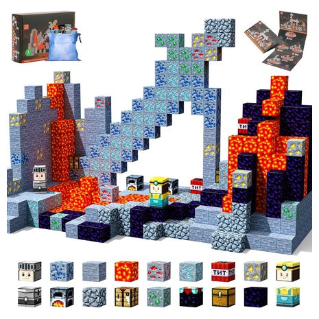 110 Piece Magnetic Building Blocks