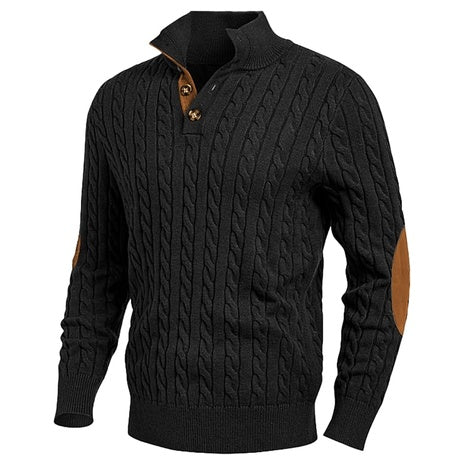 Men's Casual Long Sleeve Cable Knit Pullover Sweater (Various)