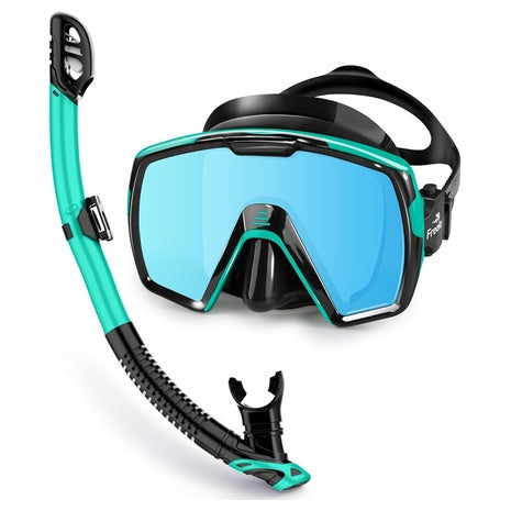 Freela Adult Dry Snorkel Set Scuba Diving Mask
