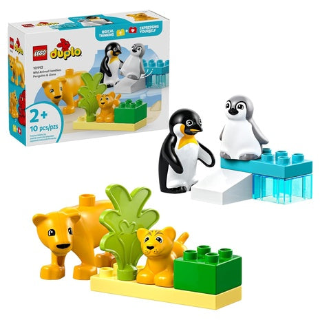 LEGO DUPLO Wild Animal Families Penguins & Lions Set