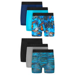 6 Hanes Boys' Boxer Briefs (4 Colors)