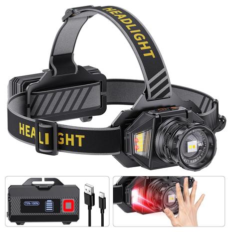 Rechargeable LED Head Headlamp w/ 12 Modes