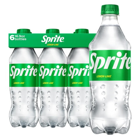 6 Bottles Sprite Lemon Lime Soda
