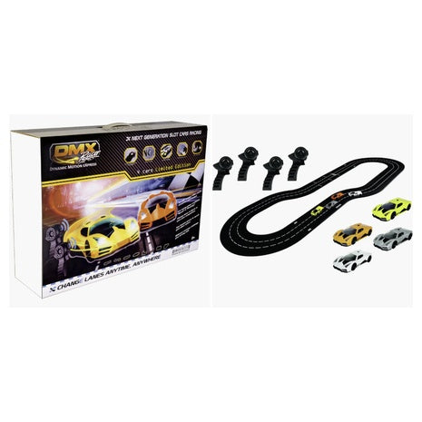 DMX Racer Dynamic Motion Express 4-Player Slot Car Racing Set