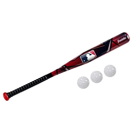 Franklin Sports Kids Plastic Baseball Bat + Balls Set