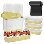 50‑Pack Mini Aluminum Loaf Cake Pans with Lids