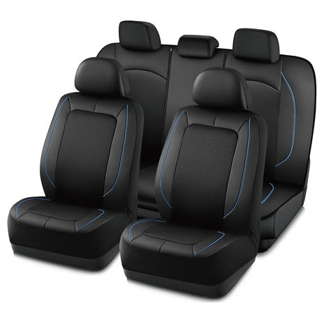 Pic Auto Pinping Leather And Mesh Car Seat Cover Set (4 Colors)