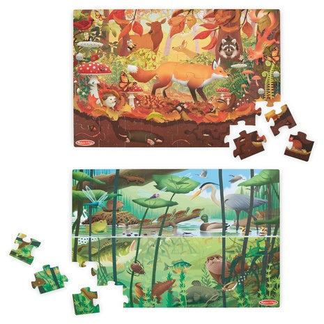 Melissa & Doug Double-Sided Seek & Find Puzzle