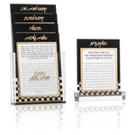 Waterdale Onyx Shabbos Card Set