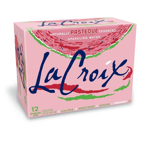 12 Cans La Croix Watermelon Sparkling Water