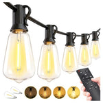 100FT LED Outdoor String Lights with Remote