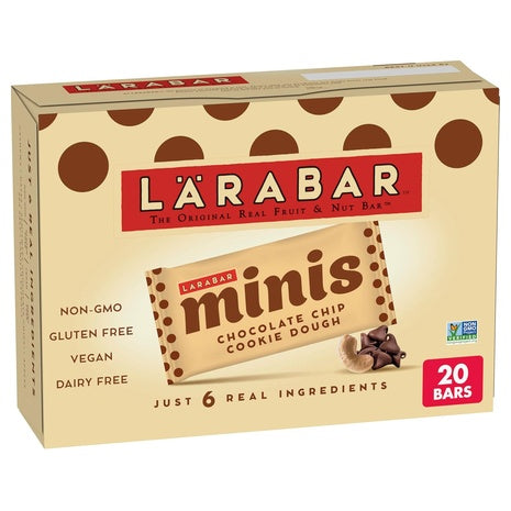 20 Larabar Chocolate Chip Cookie Dough Mini Bars
