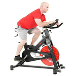 Sunny Health & Fitness Indoor Cycling Exercise Bike With Pulse Sensors