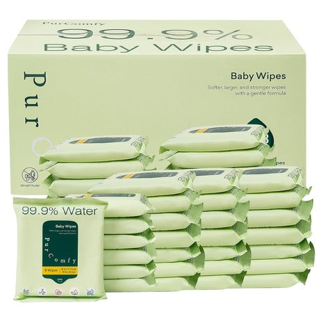 42 Travel Packs PurComfy Travel Baby Wipes