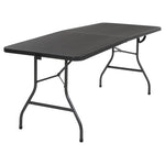 COSCO 6 ft. Fold-in-Half Banquet Table With Handle