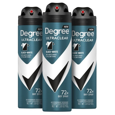 Targeted: 3 Degree Men's Antiperspirant Deodorant Dry Sprays