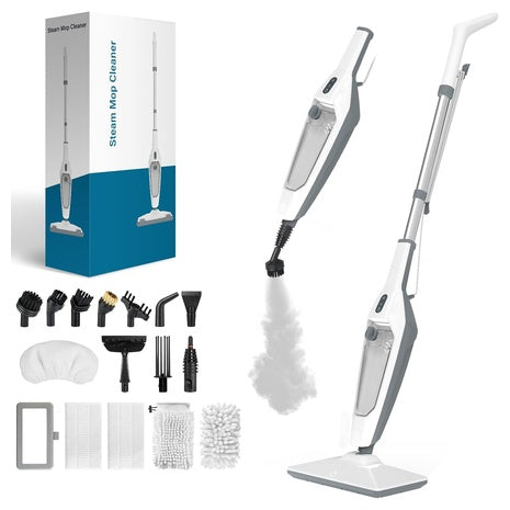 12-in-1 Steam Mop & Handheld Steam Cleaner with Attachments