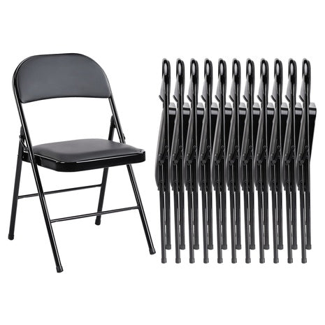 12-Pack Padded Folding Chairs
