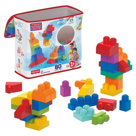80 Piece MEGA BLOKS Fisher-Price Toy Blocks