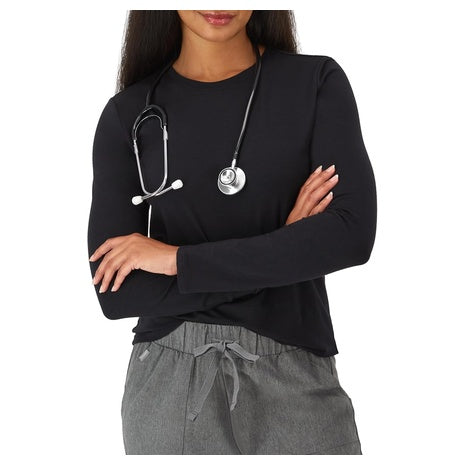 Hanes Women's Comfort Fit Scrubs Long Sleeve Shirt