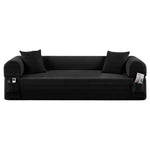 82" Contemporary/Modern Corduroy Boneless Couch