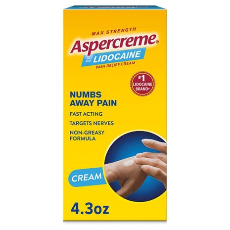 Aspercreme Lidocaine 4% Pain Relief Cream (4.3 oz)
