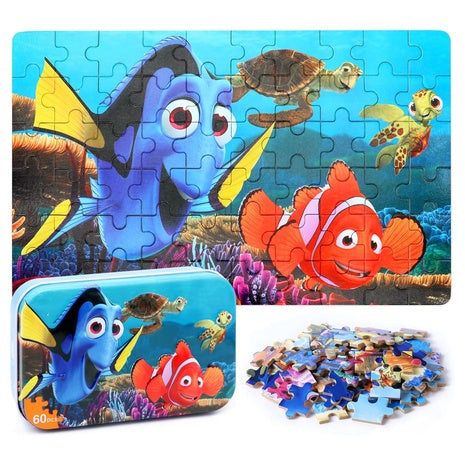 60 Piece Finding Nemo Puzzle in a Metal Box