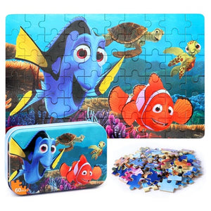 60 Piece Finding Nemo Puzzle in a Metal Box