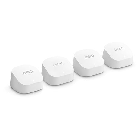 4-Pack Amazon Eero 6+ AX3000 WiFi 6 Gigabit Mesh Router System