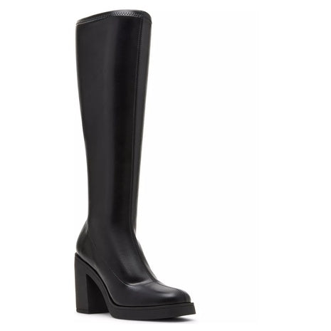 Madden Girl Women's Dreammerr Stretch Knee High Block Heel Boots