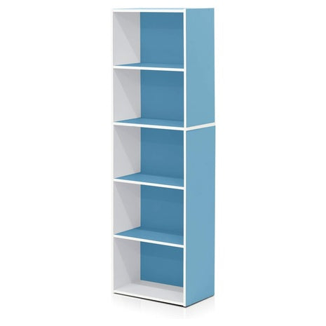 Furinno 11055 5-Tier Reversible Color Open Shelf Bookcase