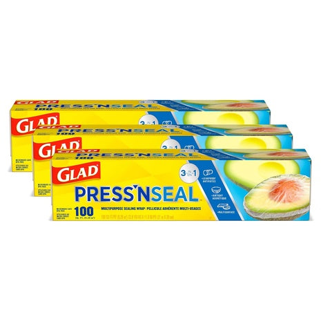 300 Sq Ft Glad Press'N Seal Plastic Food Wrap