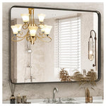 Black Vanity Bathroom Mirror